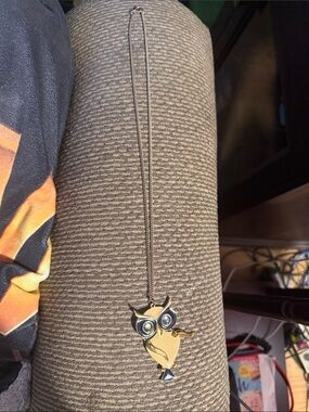 Gold Owl Pendant Necklace - Women's Fashion Jewelry